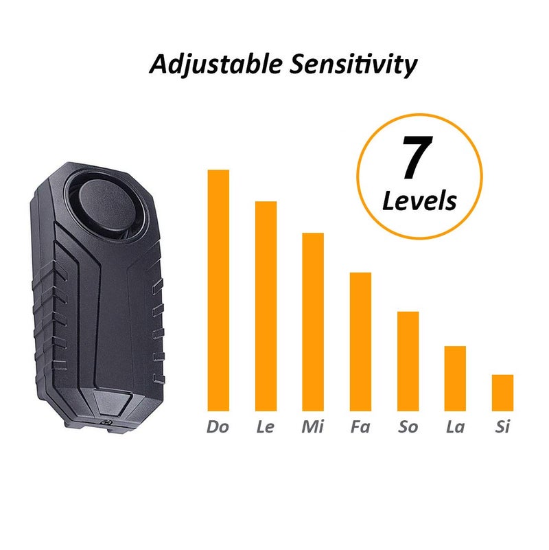 Mengshen Updated Anti Theft Bicycle Alarm, 113dB Waterproof Wireless Alarm with Remote Control for Bike, E-Bike, Motorcycle, Scooter, Trailer - Image 5